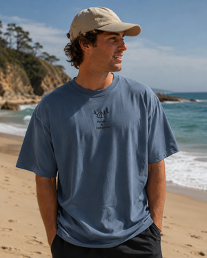 Tinnies & Campfires faded t-shirt